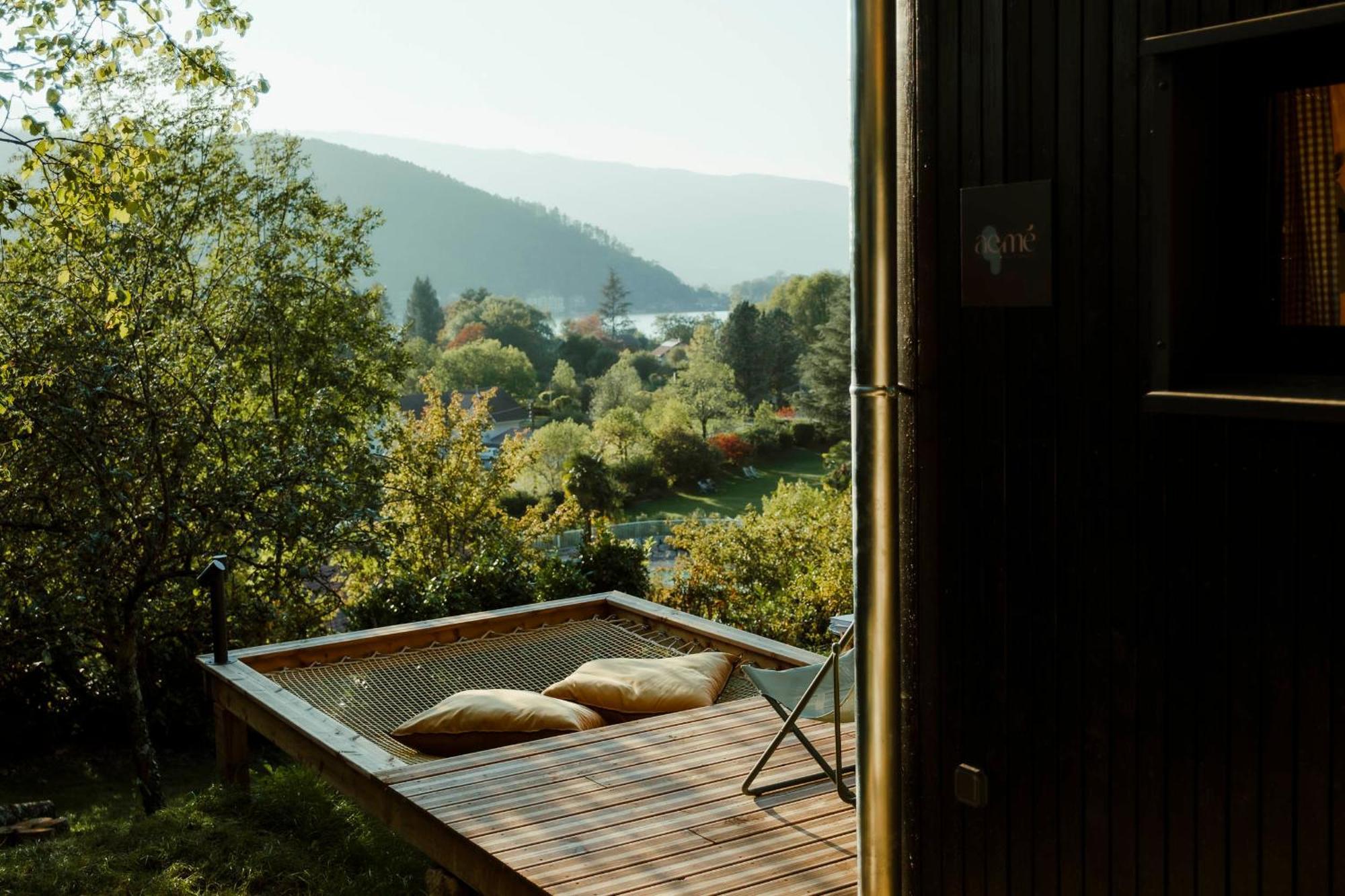 Ecolodge Acme Jacuzzi Vue Lac Angon Zewnętrze zdjęcie